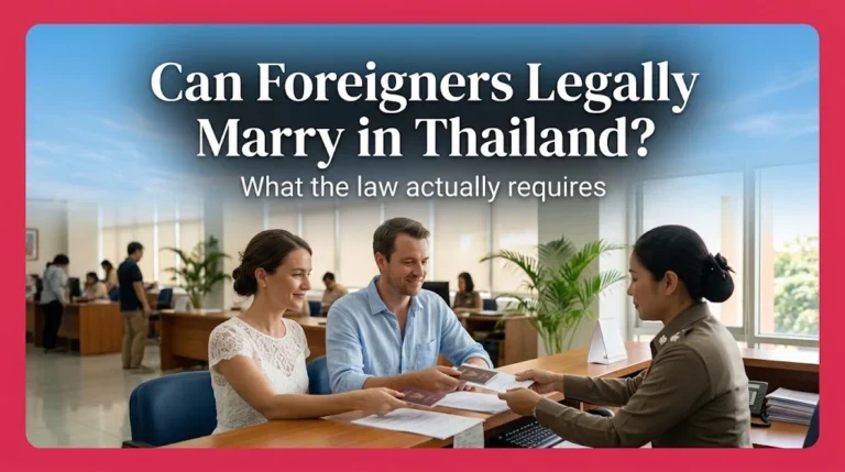 Can Foreigners Legally Marry in Thailand