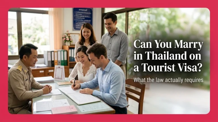 Can You Marry in Thailand on a Tourist Visa