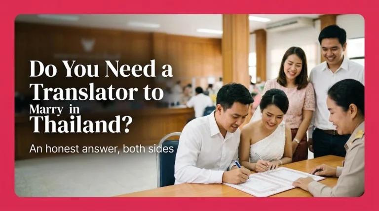 Do You Need a Translator to Marry in Thailand