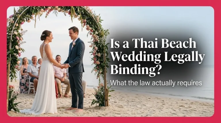 Is a Thai Beach Wedding Legally Binding
