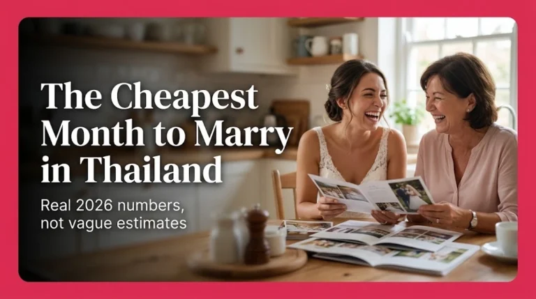 The Cheapest Month to Marry in Thailand