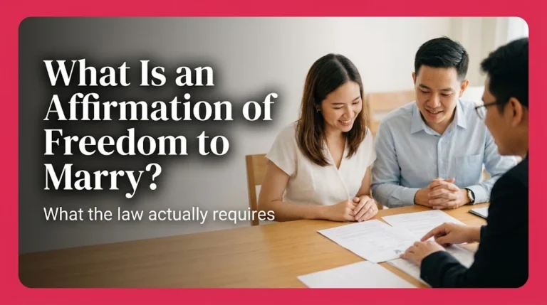 What Is an Affirmation of Freedom to Marry