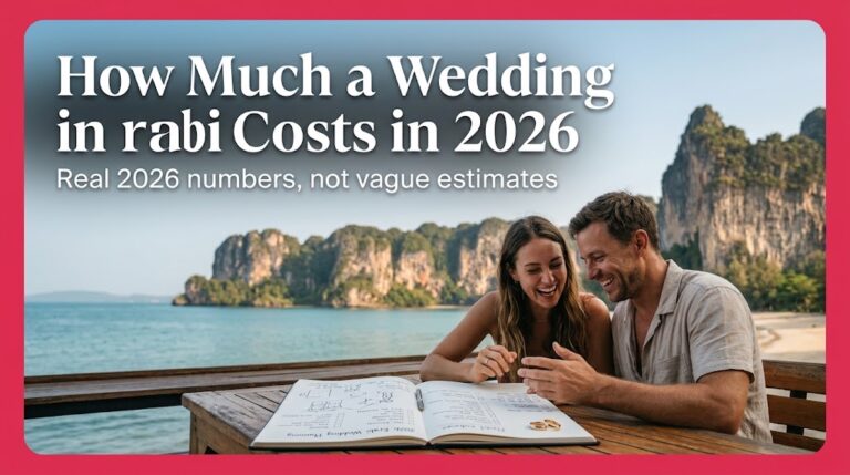 How Much a Wedding in Krabi Costs in 2026: Budget Breakdown