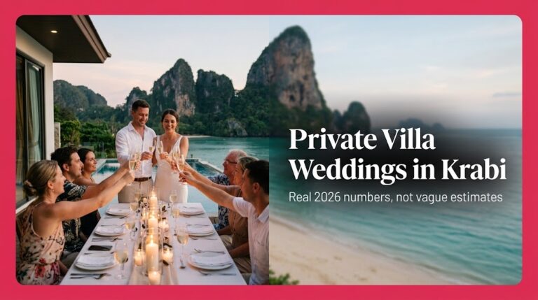 Private Villa Weddings in Krabi: Exclusivity and Costs