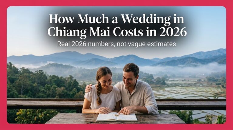 How Much a Wedding in Chiang Mai Costs in 2026: Budget Breakdown