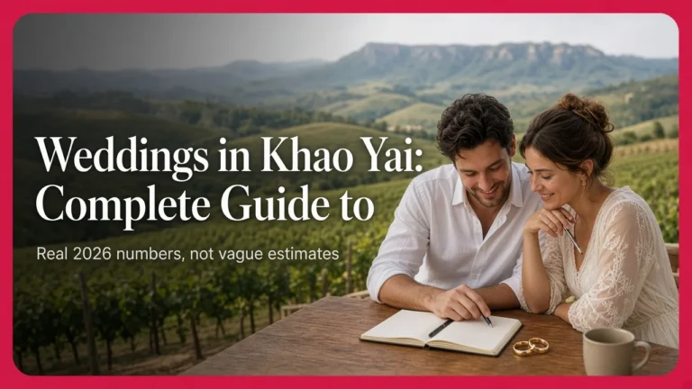 Weddings in Khao Yai: Complete Guide to Venues, Costs and Season