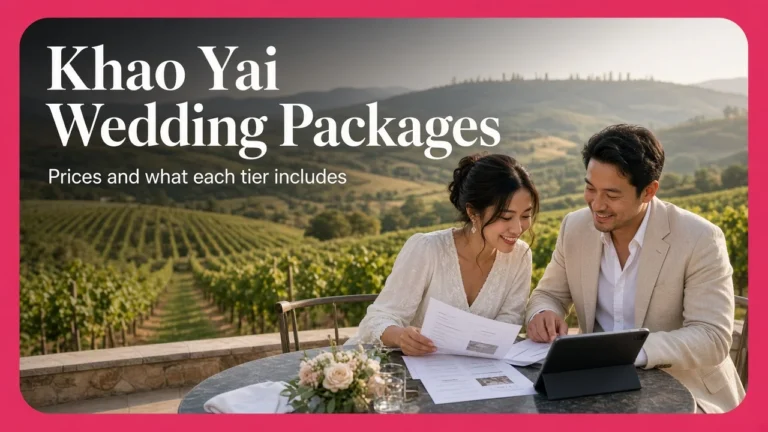Khao Yai Wedding Packages: Prices and What Each Tier Includes